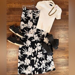 Show Me Your MuMu Floral Skirt